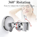 Miniatyrbillede 3 af 5: Brusehovedholder, aftagelig bruseholder med 360° rotation,