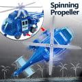 Miniatyrbild 4 av 5: Helikopterleksak med ljud och ljus, roterande propeller och räddningskorg