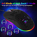 Pikkukuva 5 / 5: Type-C-liitäntäinen kevyt 5 RGB-taustavalaistu hiiri 7200DPI Compute