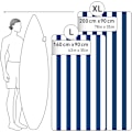 Miniatyrbillede 4 af 4: Mikrofiber Strandhåndklæde - Tyndt og let - Hurtigtørrende - Strandhåndklæde