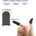 Miniatyrbild 2 av 5: 8 stycken spel-fingerskydd, anti-svet och halkfria, rörliga