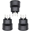 Miniatyrbillede 1 af 5: EU til Schweiz / Liechtenstein 2-polet adapter DE/FR/IT/ES 3 Pi