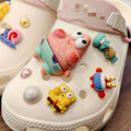 Miniatyrbillede 2 af 5: 12 stk. 3D Clog Sandaler Smykker (Sponge Bob), Sko Charms, Søde Sko Smykker til Clogs Sko Armbånd DIY