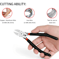 Miniatyrbillede 2 af 5: Trådskærere til håndværk Flush Cut Tænger 6 tommer Wire Clippers Mi