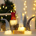 Miniatyrbilde 2 av 5: 1 stk. Hvit juledekorasjon Liten nattlys Skog pe