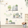 Miniatyrbilde 2 av 5: Fjerningbar vegg(30*90CM) klistremerke akvarell grønne planter klistremerke