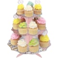 Miniatyrbilde 1 av 5: (32cm) Cupcake-stativ 3-etasjes papp-cupcakestativ for Baby Sho