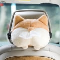 Miniatyrbillede 2 af 5: Bilvæv Corgi Og Kat Formet Butt Vævsæske Låg - Dyr But