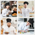 Miniatyrbilde 5 av 5: 2 stk. Elastisk Kokkehatt - Svart, Justerbar Kokkehatt i Bomull Polyester, Profesjonell Voksenhatt for Kjøkken Catering Din