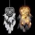 Miniatyrbillede 4 af 5: Pink Maiden Heart-Hangqiao Net Dream Catcher, Rattan, Hvid, Dia