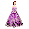 Miniatyrbillede 4 af 5: Prinsesse kjole skiftende garderobe handsker make up drøm dukke w