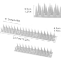 Miniatyrbilde 2 av 5: Fuglespikes, 12 stk. Anti-duespisser 4 meter 3 rader plast An