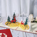 Miniatyrbillede 4 af 5: 3D julekort, pop-up julekort, foldet tredimensionelt