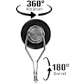 Miniatyrbilde 1 av 5: 2 sterke magnetiske kroker for oppheng. Opptil 5 kg Sett med 2 svarte M