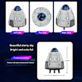 Miniatyrbilde 4 av 6: Romkapsel Stjernehimmel Projeksjonslys, Bluetooth Milky Way P