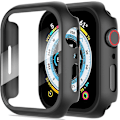 Pikkukuva 1 / 5: 2 kpl koteloa Apple Watch Series 8/7/6/5/4/SE 2/SE -näytönsuojalle