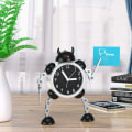 Miniatyrbilde 7 av 7: Robot Vekkerklokke, Ultra-Stille Ikke-Tikkende Analog Vekkerklokke med
