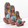 Miniatyrbillede 4 af 5: Moder Jord Statue Kunsthåndværk Ornament Moder Jord A