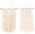 Macrame väggdekoration, drömfångare handgjord bomull drömfångare