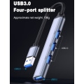 Miniatyrbilde 2 av 5: USB-hub 4 i 1 USB-multiportadapter med 1 USB 3.0-port USB-hub