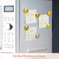 Miniatyrbilde 4 av 5: 12-pakning Emoji-magnet, 3D-glass Smiley-kjøleskapsmagnet med sterk feste