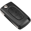 Miniatyrbillede 1 af 5: 3 knapper folde fjernbetjening nøgle etui til Citro-en C1 C2 C3 C4 C