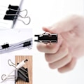 Miniatyrbilde 4 av 5: (Svart) 120 stk store klips 1 assorterte størrelser papir klips C