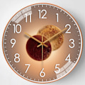 Miniatyrbild 1 av 5: 30cm - Rose Gold Tyst Modern Design Väggklocka, Tyst Mute Väggklocka Väggpendel för Sovrum Kök Vardagsrum, Digital Väggklocka för Kontor och Cafeteria