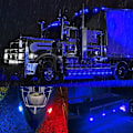 Miniatyrbillede 5 af 5: 2X 5\" Blå LED Side Marker Clearance Lamp Light Båd Lastbil T