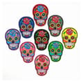 9PCS Broderade Stryk-på Patch Skull Skull Sy-på Patch Strykjärn
