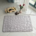Pikkukuva 4 / 5: One Piece Tummanpunainen Flanelli Koti Kivinen Lattiamatto 40x60cm Absorbe
