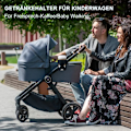 Miniatyrbillede 5 af 5: En grå universel flaskeholder er anvendelig til cykler, barnevogne