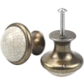 Miniatyrbilde 3 av 5: 1 stk Keramisk Skuffeknagg, 33MM Rund Skuffeknagg, Vintage