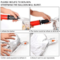 Miniatyrbillede 7 af 7: Halloween Ballon Garland Kit, 135 stk. Sort Hvide Latex Ballon