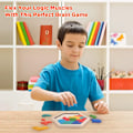 Miniatyrbild 2 av 5: Trähexagon Tangram Pussel för Barn Vuxna - Geometrisk Form