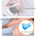 Miniatyrbilde 2 av 2: Vaskeripose, vaskenett vaskeripose vaskemaskinpose, mesh vaskeripose med tau for bluse, undertøy, bh og undertøy (1-3 stk)
