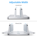 Miniatyrbillede 2 af 5: Sølv - Bærbar computer stand, justerbart aluminiumsstativ til MacBook Pro