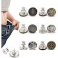 Miniatyrbilde 1 av 5: 6 pakker jeans-knapper, justerbare knappnåler, stram buksestørrelse