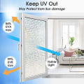 Miniatyrbilde 5 av 5: Tinted Rainbow Window Film: Translucent Mosaic Window Privacy Fi