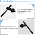 Miniatyrbilde 2 av 5: Chucknøkkel (6 stk) 4/6/10/13/16/20mm Universal Drill Chuck Key