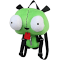 Miniatyrbild 2 av 5: Ny Alien Invader Zim Plysch Ryggsäck Leksaker 3D Ögon Robot Söta