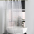 Miniatyrbillede 1 af 4: 1 stk. (Pave) skimmelresistent bruseforhæng 180 x 180 cm Semi Tran