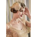Miniatyrbillede 3 af 5: 1920'ernes Gatsby fjerhovedbånd fjerkrone Gatsby Flapper tilbehør