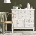 Miniatyrbild 4 av 5: 7-pack Rattan Träknoppar för Kommodlådor Skåp Handgjorda