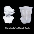 Miniatyrbillede 4 af 5: 3D silikoneform til stearinlys - 3D silikoneform til kvinde, hjemmelavet kunst hovedform