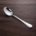 Miniatyrbilde 4 av 5: Rustfritt stål sett med 6 små ovale rustfrie stål kaffeskjeer