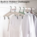 Miniatyrbilde 2 av 6: Foldbar kleshenger, bærbar reisefoldbar kleshenger med klips for C