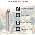 Miniatyrbillede 2 af 7: Titanium nødfløjte til udendørs brug, EDC højlydt fløjte halskæde til