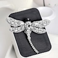Miniatyrbillede 3 af 5: Dyre Brosche, Dragonfly Brosche, Dyreformet Krystal Broscher, R