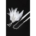 Pikkukuva 5 / 5: Sulkahöyhenpanta vuosi 20 Gatsby Crown Feather -lisävarusteet Gatsby